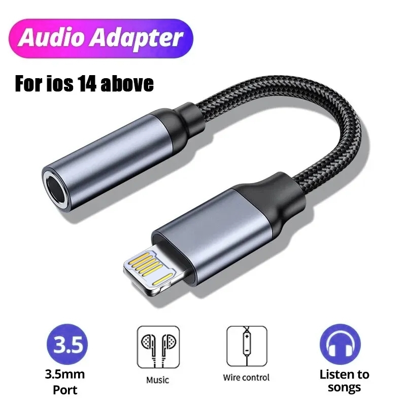 Earphone Splitter Jack - 8 핀 3.5mm 잭 AUX 케이블
