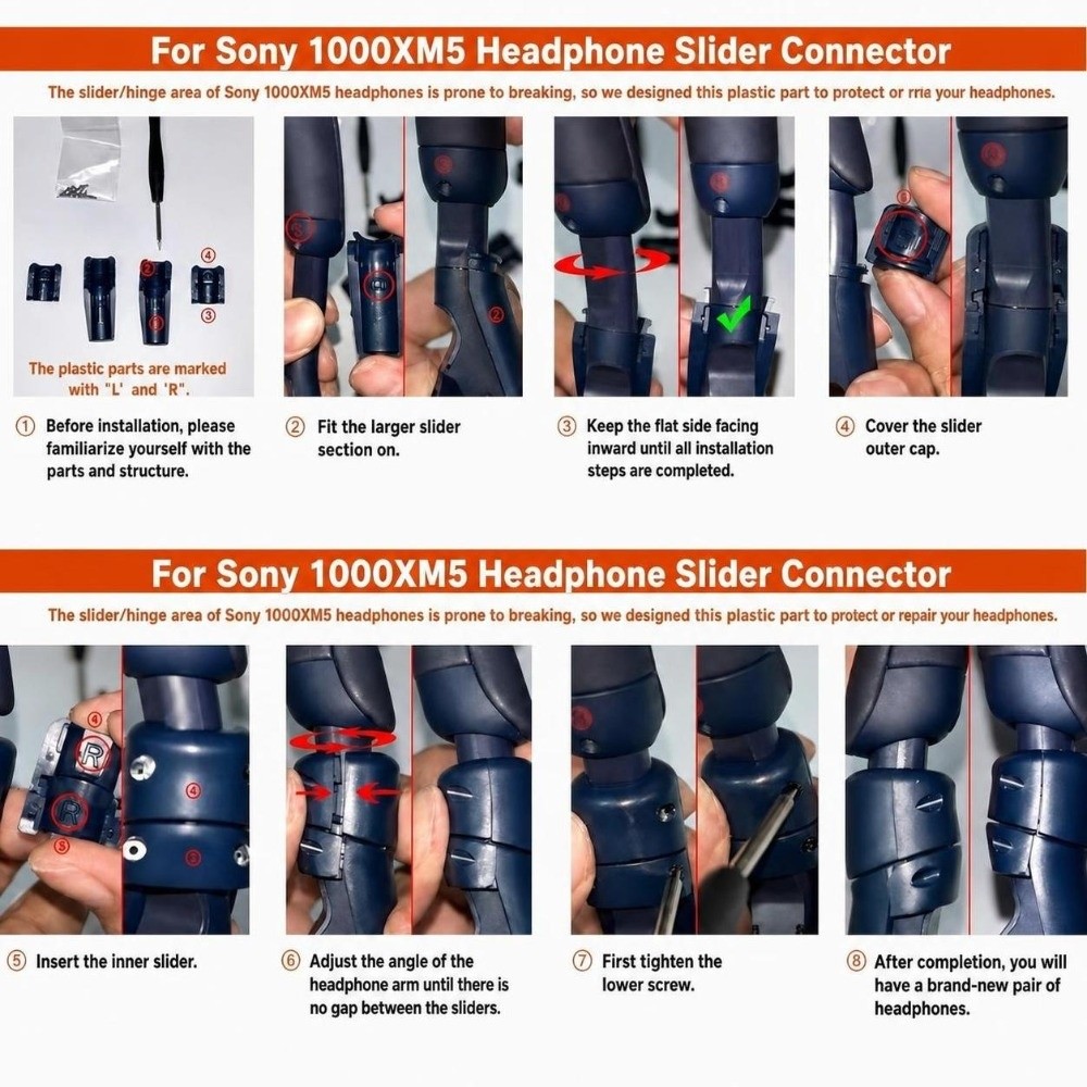 소니 WH-1000XM5 헤드폰용 플라스틱 헤드폰 힌지 - Sony Headphone Wh-1000Xm5 리뷰 및 가격