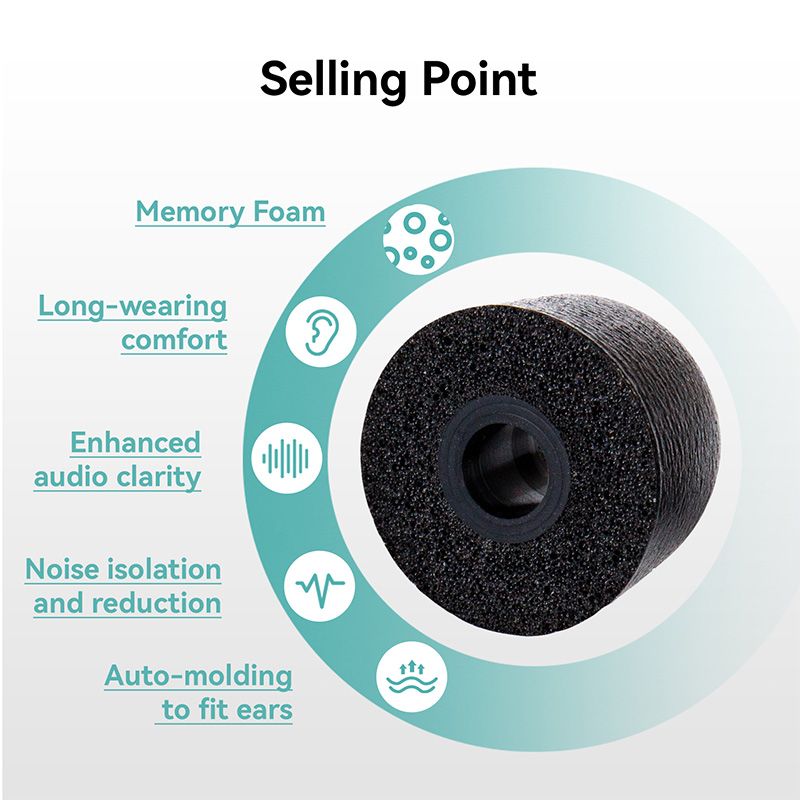 KBEAR KF01 메모리 폼 이어팁 편안한 착용감과  - Earphone Foam Tip 리뷰 및 가격
